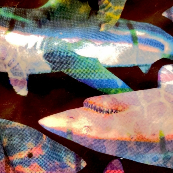 💥SALE💥Shark Print Swim Trunks - Picture 3 of 6